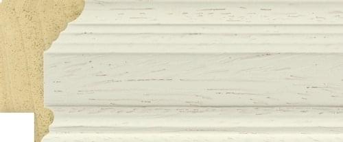 52mm Painted grain reverse step matt white