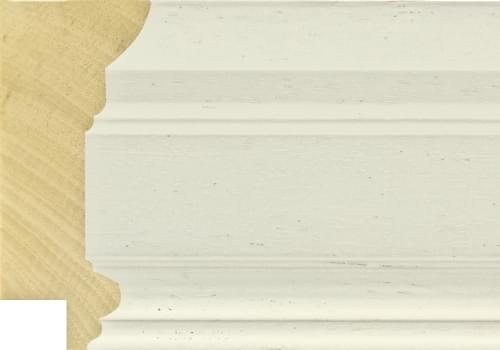 85mm Painted grain reverse step matt white