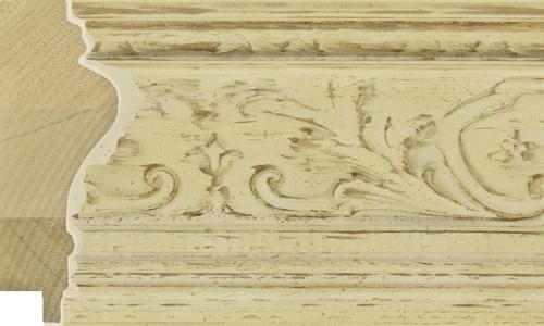 75mm Savona painted antique cream (high pattern)