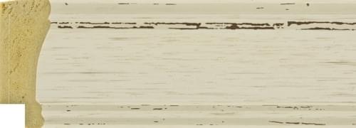 45mm Shabby chic off white (resin)