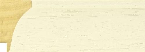 45mm Scooped painted grain white