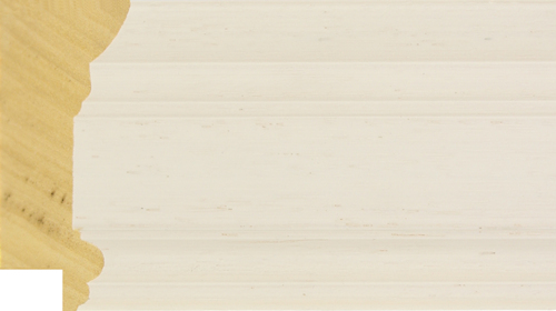 70mm Painted grain reverse step matt white