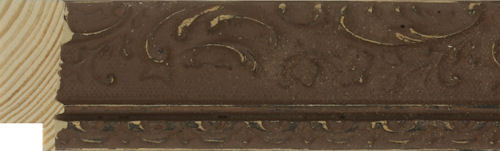 38mm Painted vintage brown