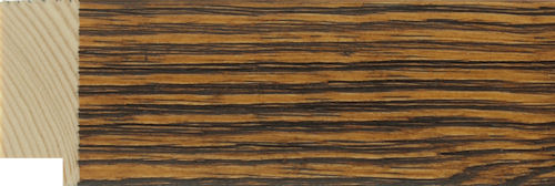 42mm Flat stained antique pine over black