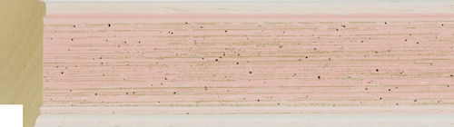 35mm Painted white / speckled pink