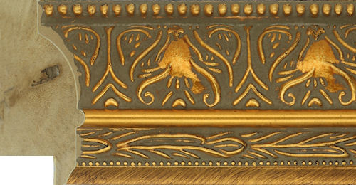 65mm Ornate gold