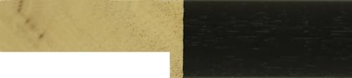 30mm Flat painted grain black