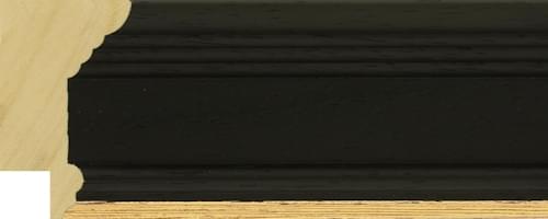 52mm Painted grain black with gold inside line