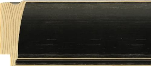 55mm Lacquered Shabby chic black