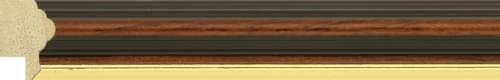 20mm Mahogany gold line