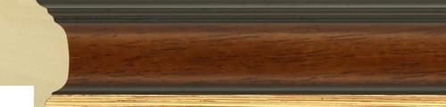 30mm Mahogany with black edge and gold line