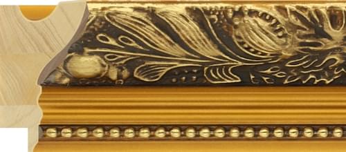 57mm Gold daliha (high pattern)