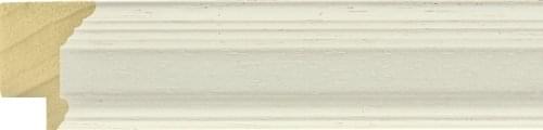 30mm Painted grain reverse step matt white