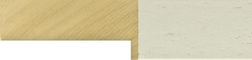 30mm Flat painted grain white