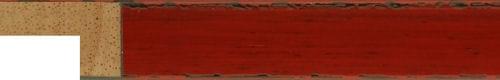 19mm Red gloss over black shabby chic crackle