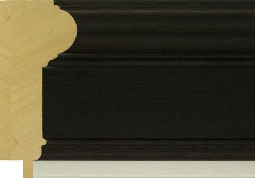 95mm Painted grain black - 10mm matt silver slip