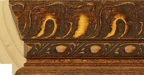 65mm Reverse leaf dark gold (high pattern)