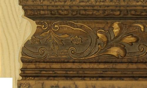 75mm Bronze floral embossed (high pattern)