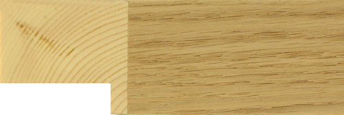 40mm Flat very deep oak (veneer)