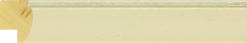 23mm Painted grain white silver back line