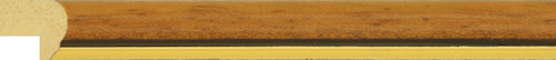 13mm Rounded teak dark back edge
