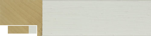 30mm Painted grain white - 25mm white box