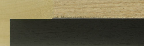 15mm Oak (veneer) - 40mm Depth