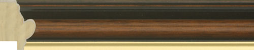25mm High top brown gold line