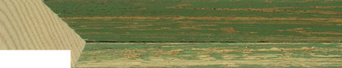 25mm 'Vintage' green and gold