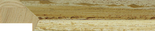 25mm 'Vintage' cream and gold