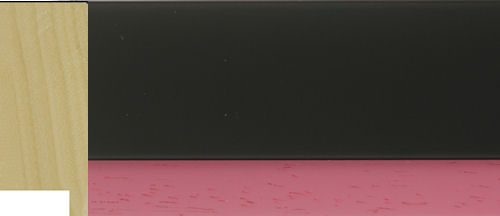 40mm flat smooth black - 14mm pink slip
