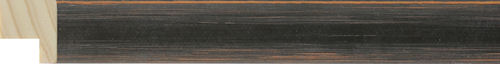 16mm Black lacquer orange edges