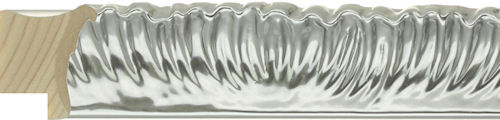28mm Ornate gloss silver
