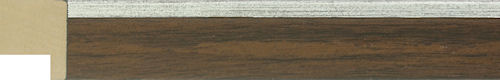 20mm walnut with antique silver side