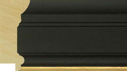 70mm painted grain black gold line